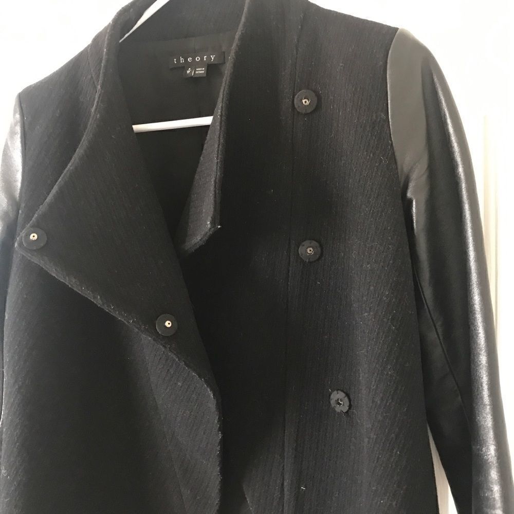 Theory black wool jacket